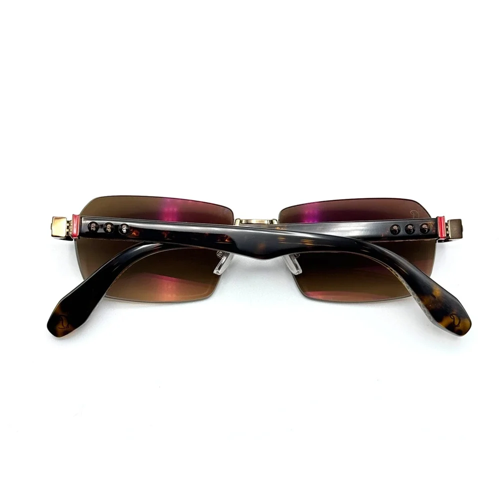 Christian Louboutin Sunglasses Greggo LB0041 36F Bronze Rimless Frame 56-16-145